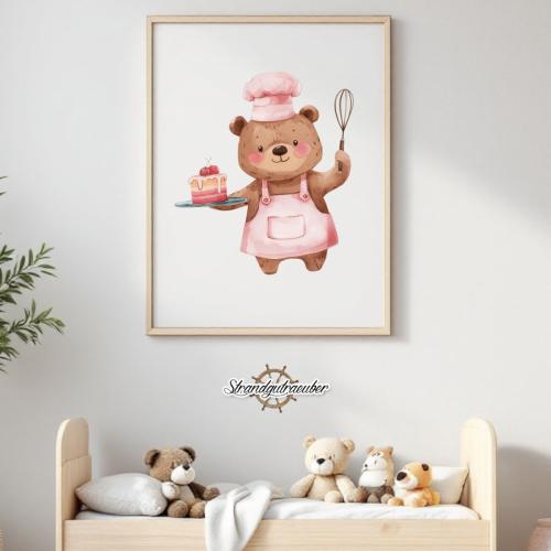 Buegelbild Kuchenbär